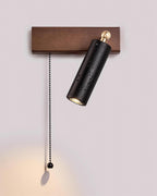 Ritta  Wall Lamp Black Travertine Spotlight