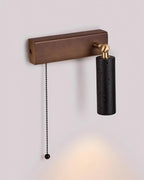Ritta  Wall Lamp Black Travertine Spotlight