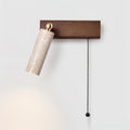 Ritta  Wall Lamp Black Travertine Spotlight