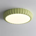 Ceiling Light Soft Green Resin Minimalist Flush Mount Modern
