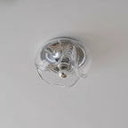 Wall Lamp Swirl Texture Clear Amber Smoke Gray Modern Accent