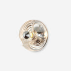 Wall Lamp Swirl Texture Clear Amber Smoke Gray Modern Accent