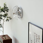 Wall Lamp Swirl Texture Clear Amber Smoke Gray Modern Accent