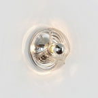 Wall Lamp Swirl Texture Clear Amber Smoke Gray Modern Accent
