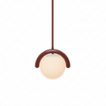 Uveta Linear Chandelier Red&Silver