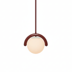Uveta Linear Chandelier Red&Silver