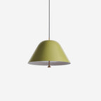 Pendant Lamp Modern Metal Shade in Green and White Minimalist