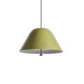 Pendant Lamp Modern Metal Shade in Green and White Minimalist