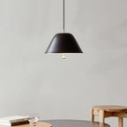 Pendant Lamp Modern Metal Shade in Green and White Minimalist