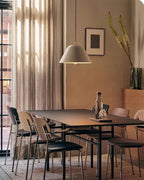 Pendant Lamp Modern Metal Shade in Green and White Minimalist