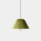Pendant Lamp Modern Metal Shade in Green and White Minimalist
