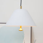 Pendant Lamp Modern Metal Shade in Green and White Minimalist