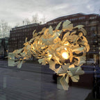 Olivia Ceramic Gingko Leaf Chandelier   Organic Curves