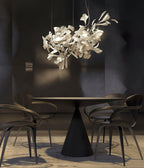Olivia Ceramic Gingko Leaf Chandelier   Organic Curves