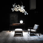 Olivia Ceramic Gingko Leaf Chandelier   Organic Curves