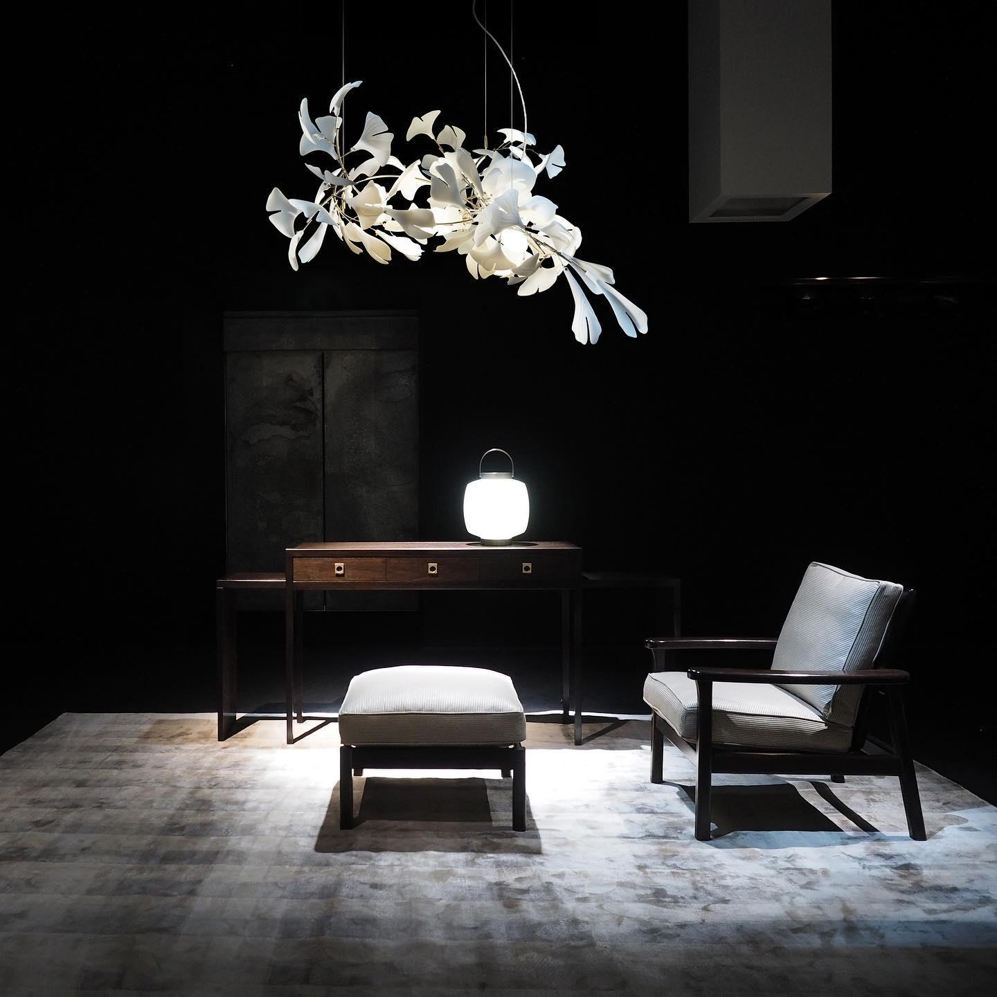Olivia Ceramic Gingko Leaf Chandelier   Organic Curves