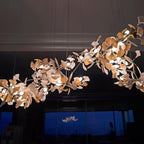 Olivia Ceramic Gingko Leaf Chandelier   Organic Curves