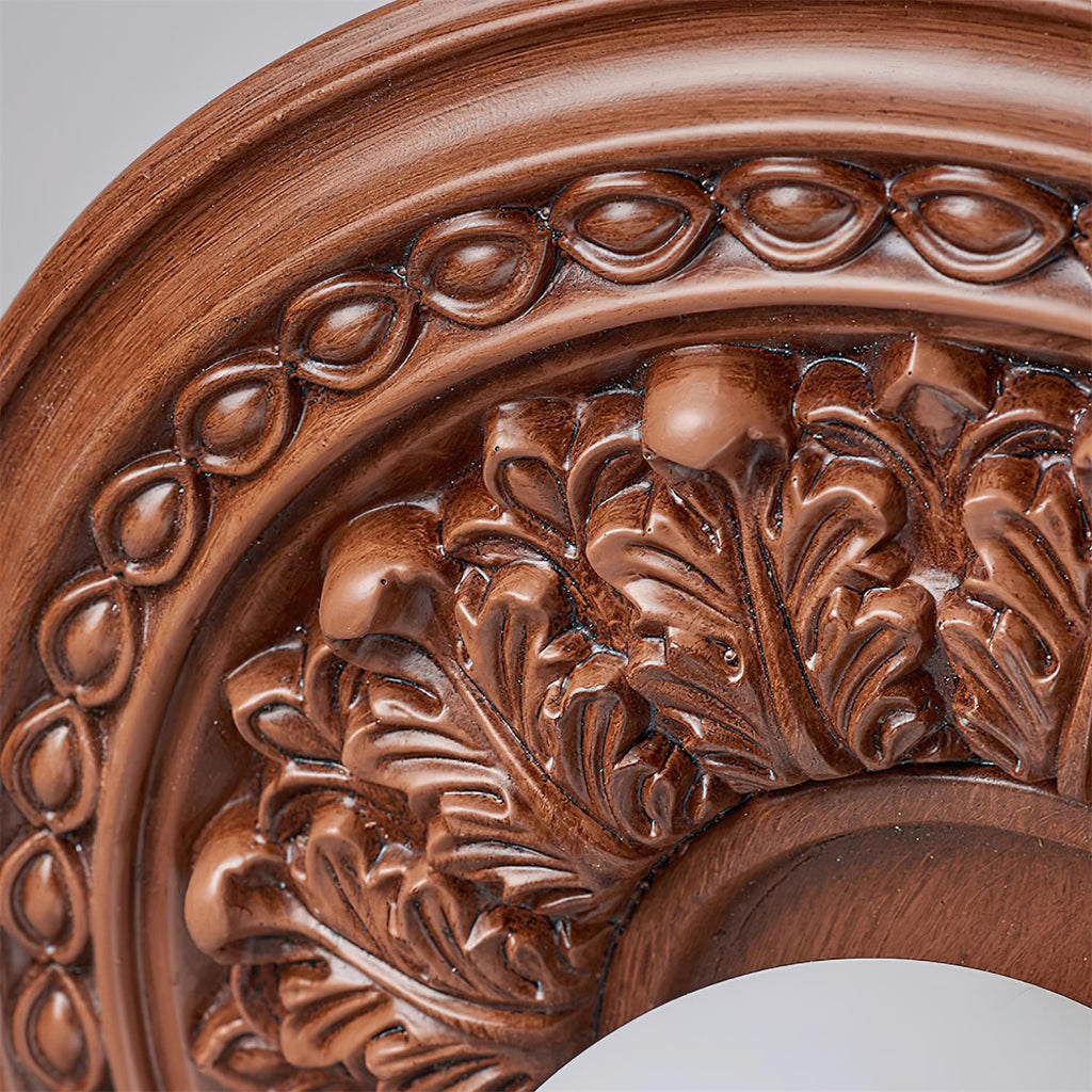 Ivorelle Vintage Carved Ceiling Light with Globe Shade