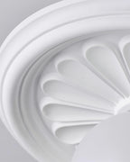 Ivorelle Vintage Carved Ceiling Light with Globe Shade