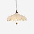 Pendant Lamp Petals with Pattern Vintage Floral French Elegance