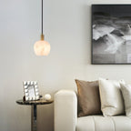 Ritta Pendant Light Flower-shaped  Alabaster