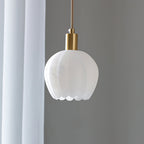 Ritta Pendant Light Flower-shaped  Alabaster