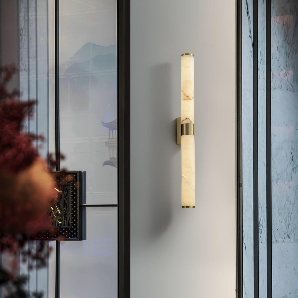 Olmirira Wall Light Minimalist in Alabaster - Kingsley Beaumont