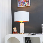 Zosilis Cylindrical Alabaster Table Lamp