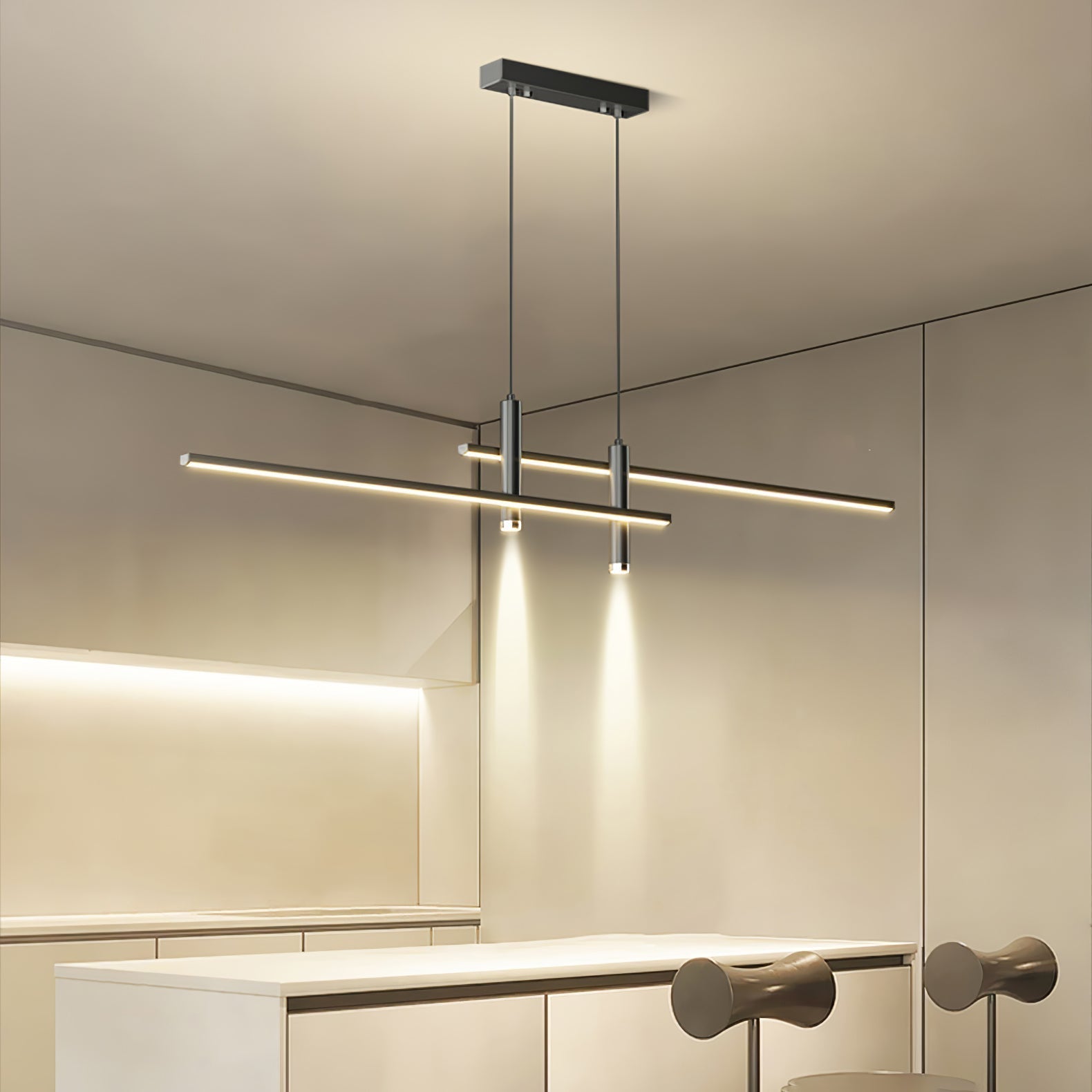 Prym Pendant Light Modern Linear Dining Room