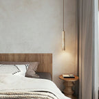 Olvynarae Cylindrical Travertine Pendant Light