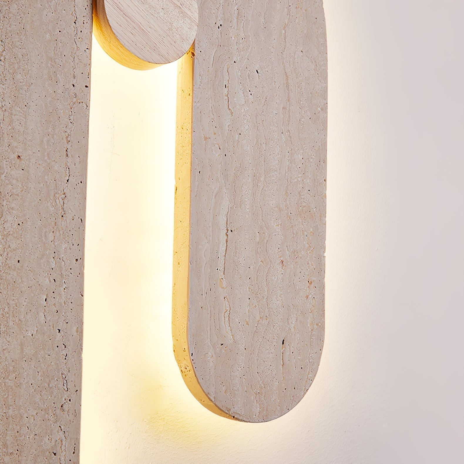 Ithaus Travertine Circular  Wall Light