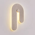 Ithaus Travertine Circular  Wall Light