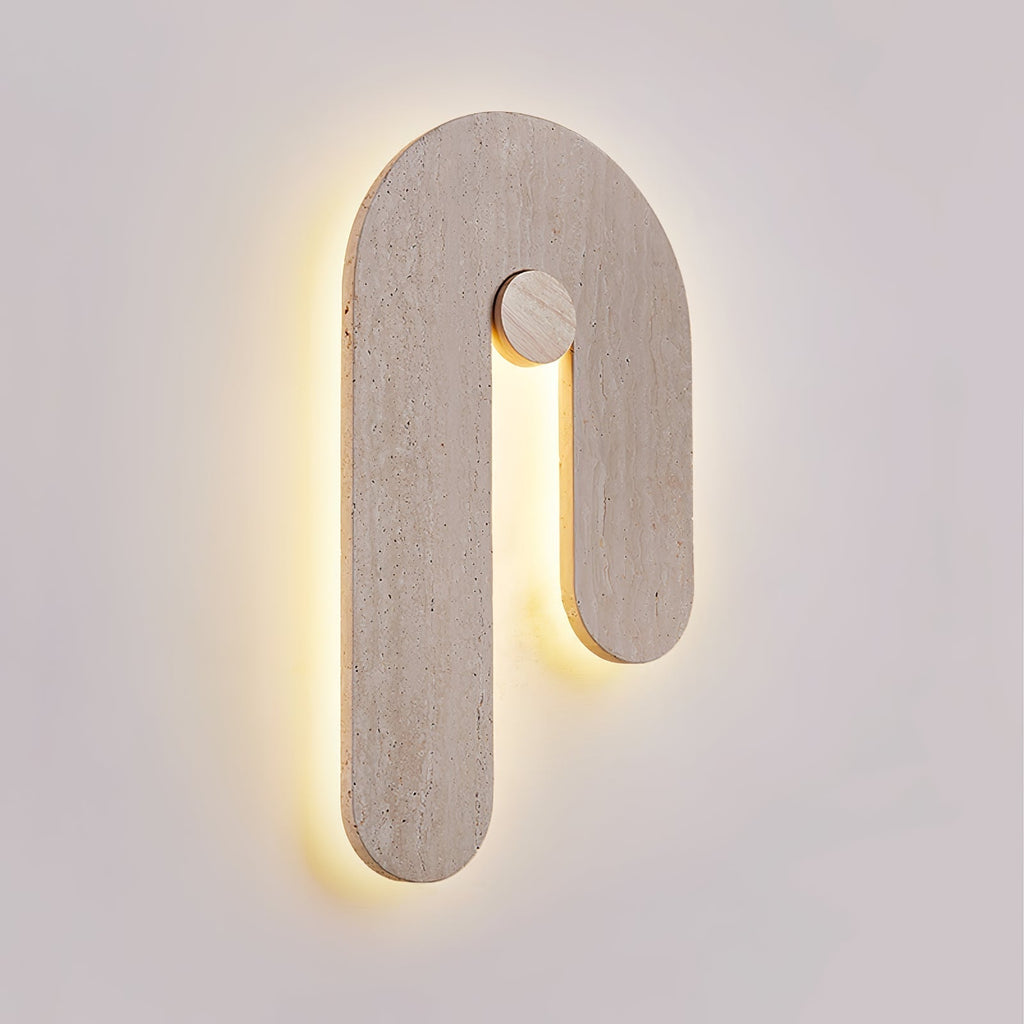 Ithaus Travertine Circular  Wall Light