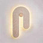 Ithaus Travertine Circular  Wall Light