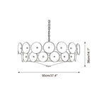 Ventilo Amber Glass Chandelier