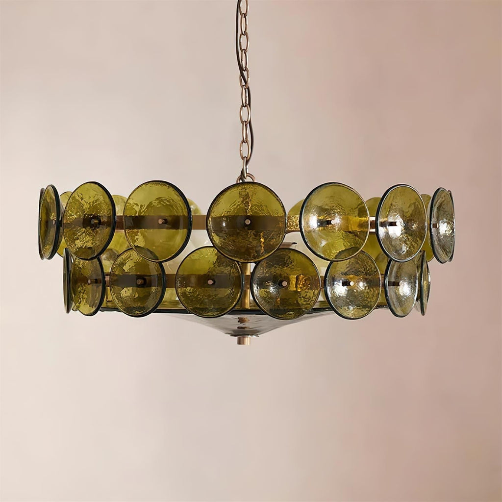 Ventilo Amber Glass Chandelier