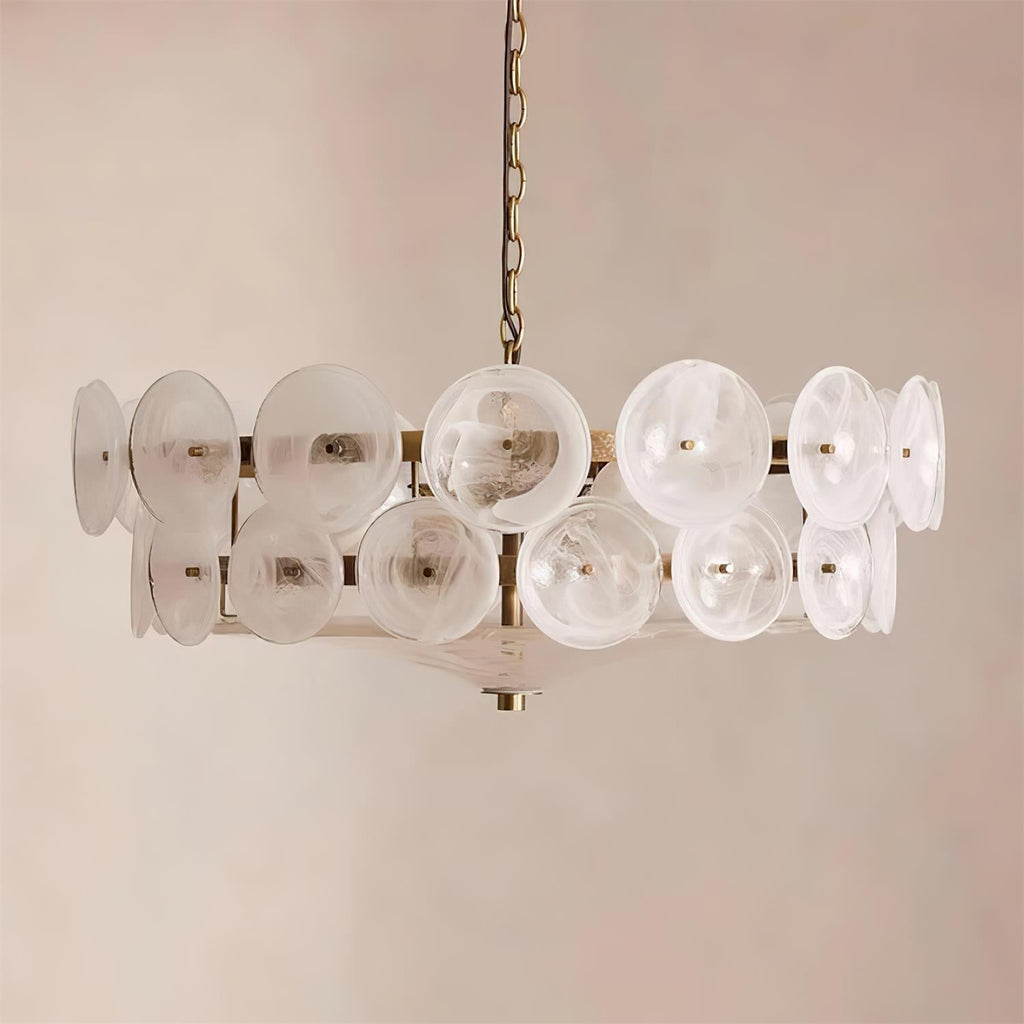 Ventilo Amber Glass Chandelier