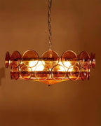 Ventilo Amber Glass Chandelier