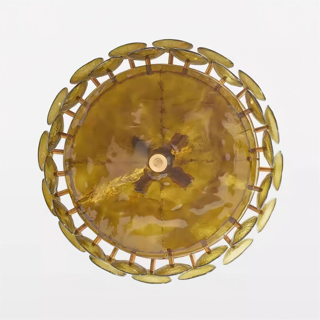 Ventilo Amber Glass Chandelier