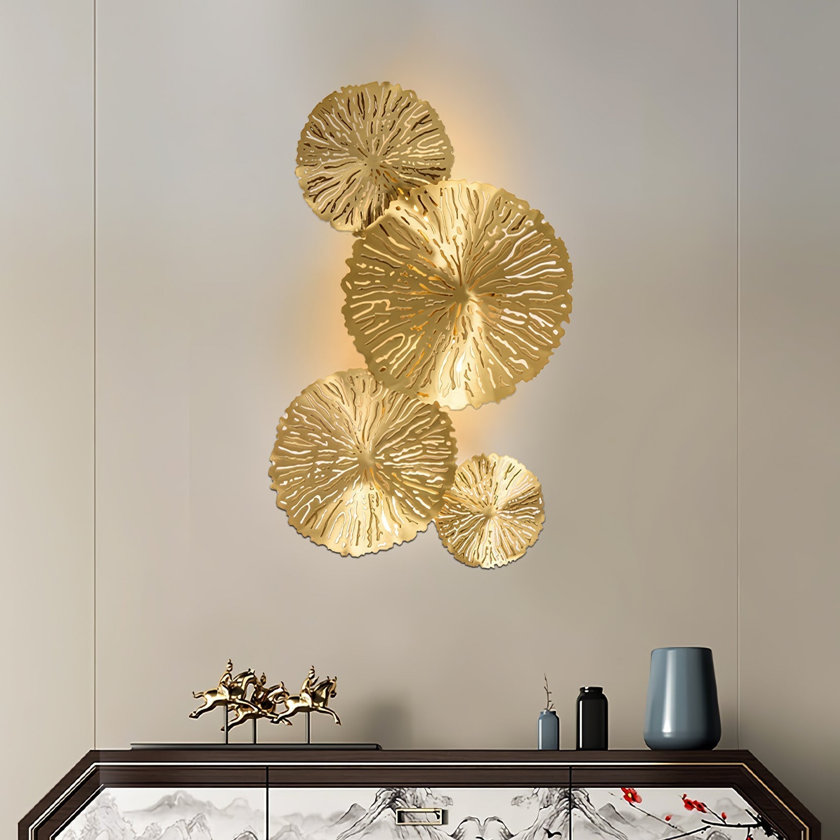 Veya Lotus Leaf Wall Sconce
