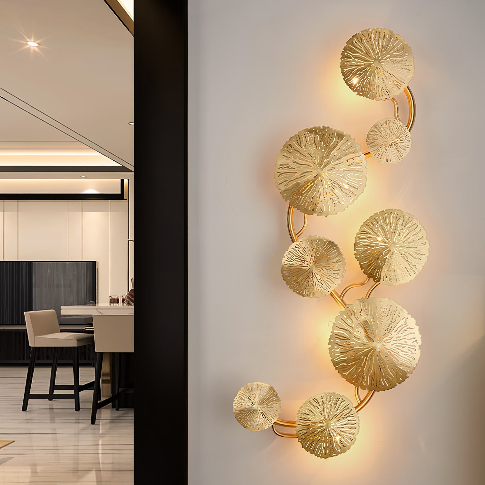 Veya Lotus Leaf Wall Sconce
