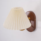 Solenne Vintage Pleated Shade Wall Lamp