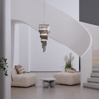 Aurora Chandelier Smoked Glass Spiral