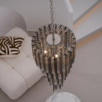 Aurora Chandelier Smoked Glass Spiral