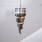 Aurora Chandelier Smoked Glass Spiral