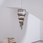 Aurora Chandelier Smoked Glass Spiral