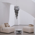 Aurora Chandelier Smoked Glass Spiral