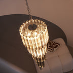 Aurora Chandelier Smoked Glass Spiral