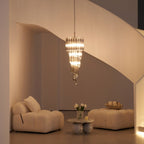 Aurora Chandelier Smoked Glass Spiral