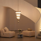 Aurora Chandelier Smoked Glass Spiral